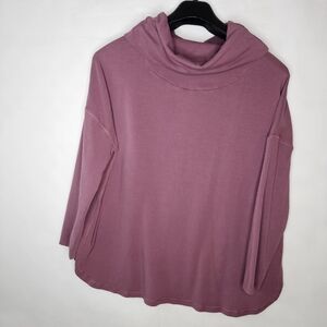 Maggies Organics Women's Tunic Top Plus Size Coral Pink 100% Organic Cotton